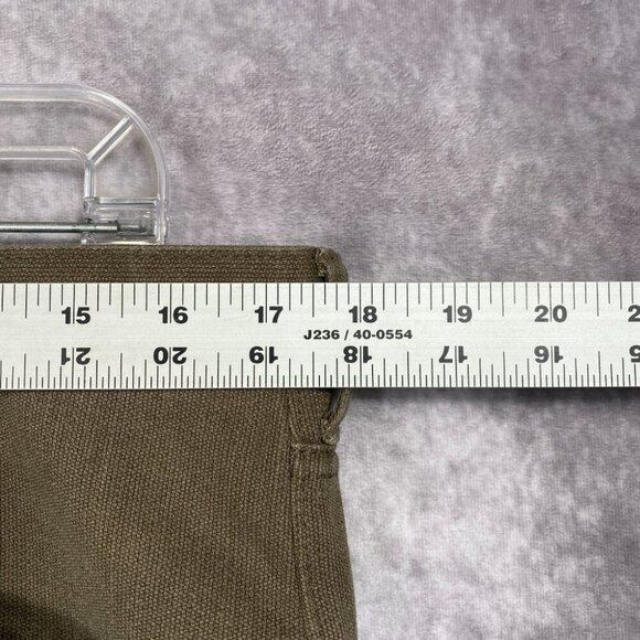 Kenneth Cole Mens Bedford Corduroy Straight Flat Front Pants Olive 34x30 NWT - Picture 9 of 10